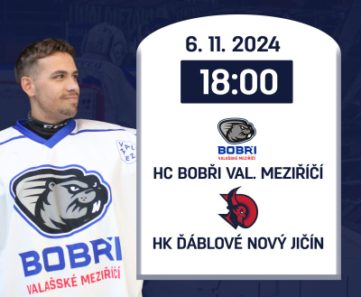 DERBY / Utkání II. ligy, HC Bobři Val. Meziříčí - HK Ďáblové Nový Jičín