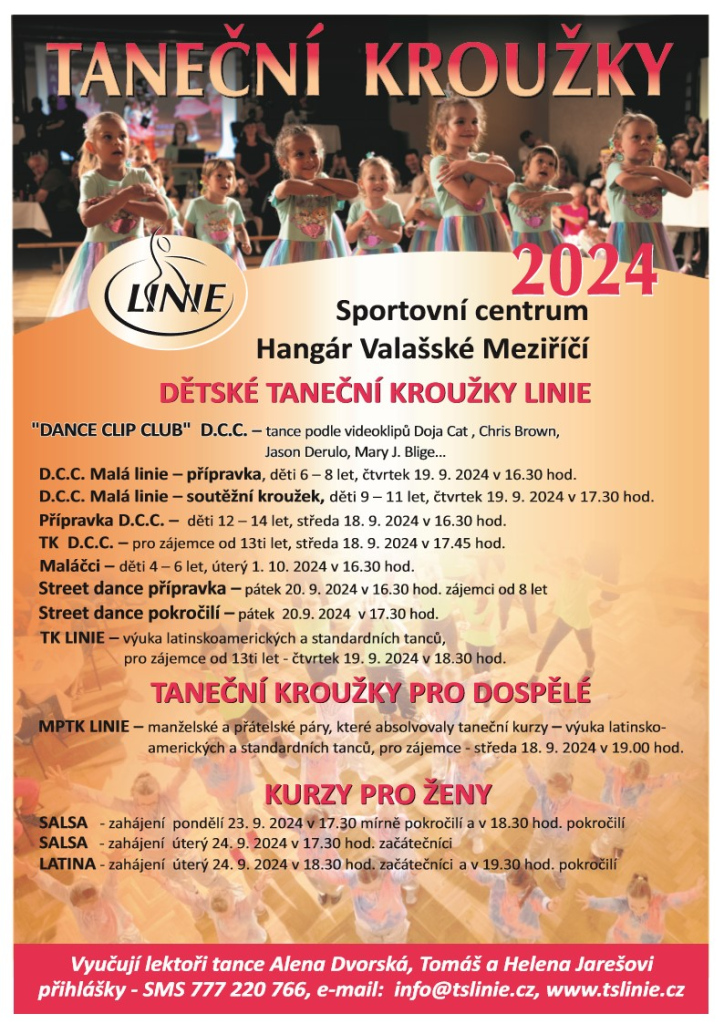 Taneční kroužky 2024 - LINIE