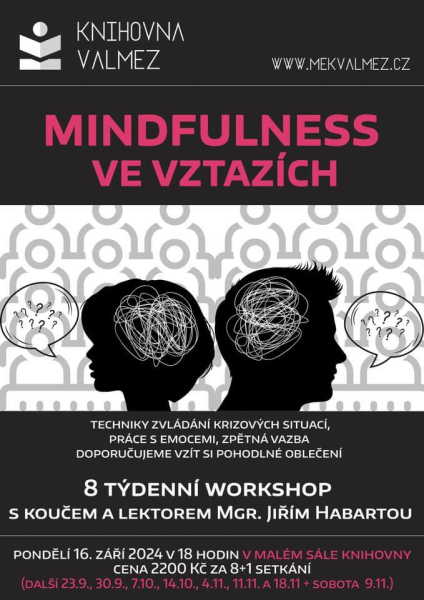 Mindfulness ve vztazích - osmitýdenní workshop s Jiřím Habartou