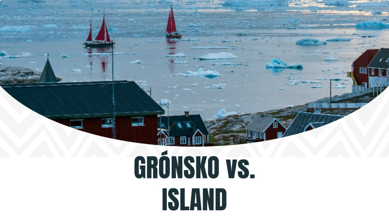 Grónsko versus Island